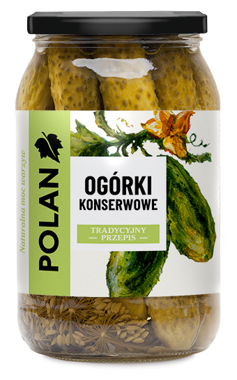 Polan Ogórki konserwowe z koprem 860 g
