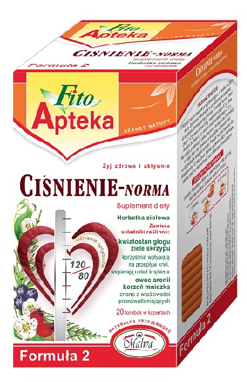 Malwa Fito Apteka Herbatka ziołowa Formuła 2 Ciśnienie-Norma 20 x 2 g