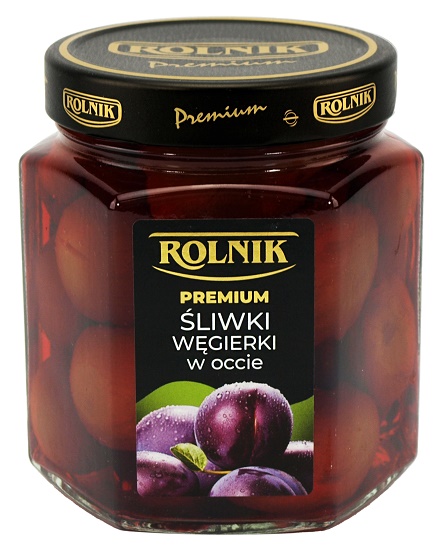 Rolnik Śliwka węgierka w occie 560 ml