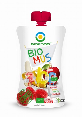 Bio-Food Bio Mus Malina + Banan + Jabłko eko 90 g