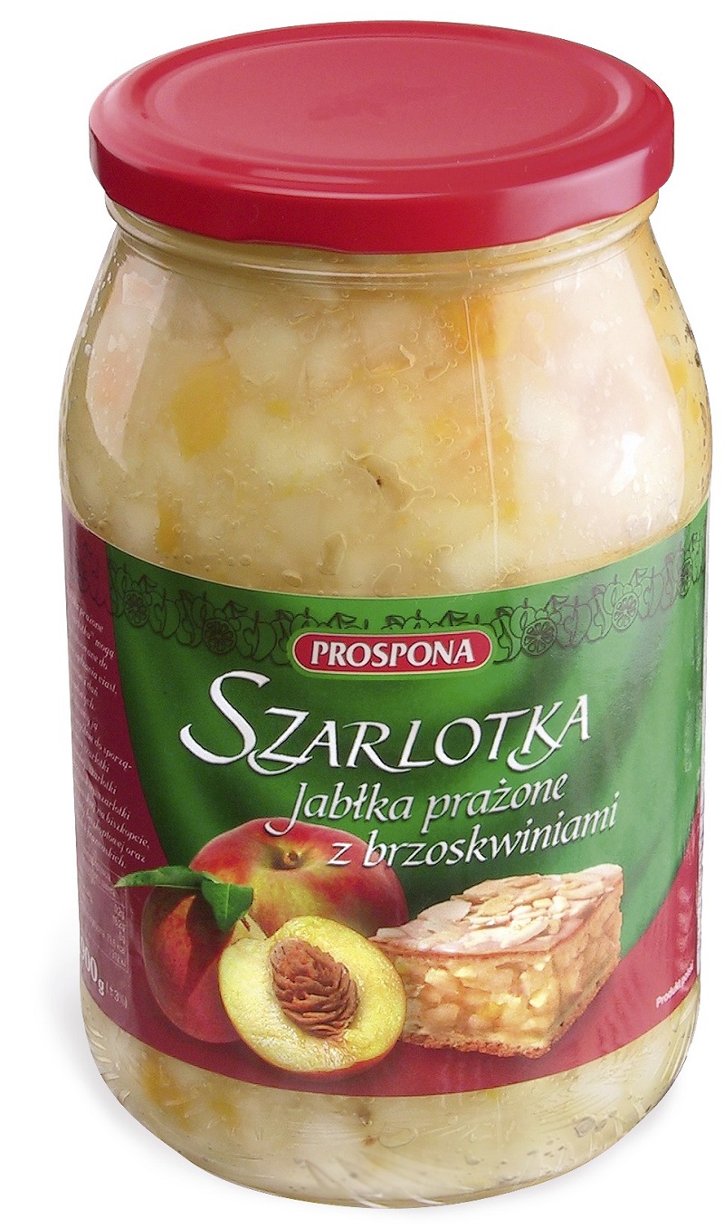 Prospona Szarlotka Jabłko prażone z brzoskwiniami kostka 900 g