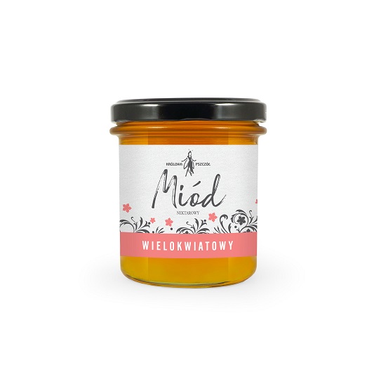 CD KRÓLOWA PSZCZÓŁ Miód wielokwiatowy 370g
