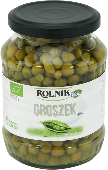 Rolnik Groszek konserwowy eko 370 ml