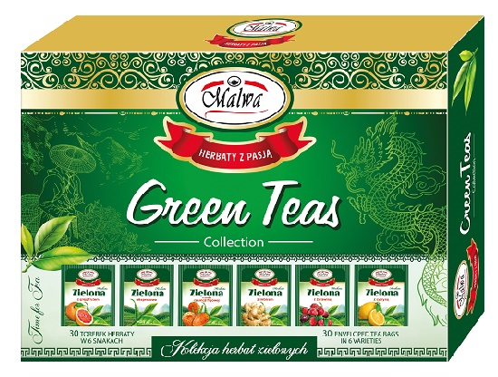 Malwa Celebration Green Teas Kolekcja 6 herbat zielonych 6 x 5 x 2 g