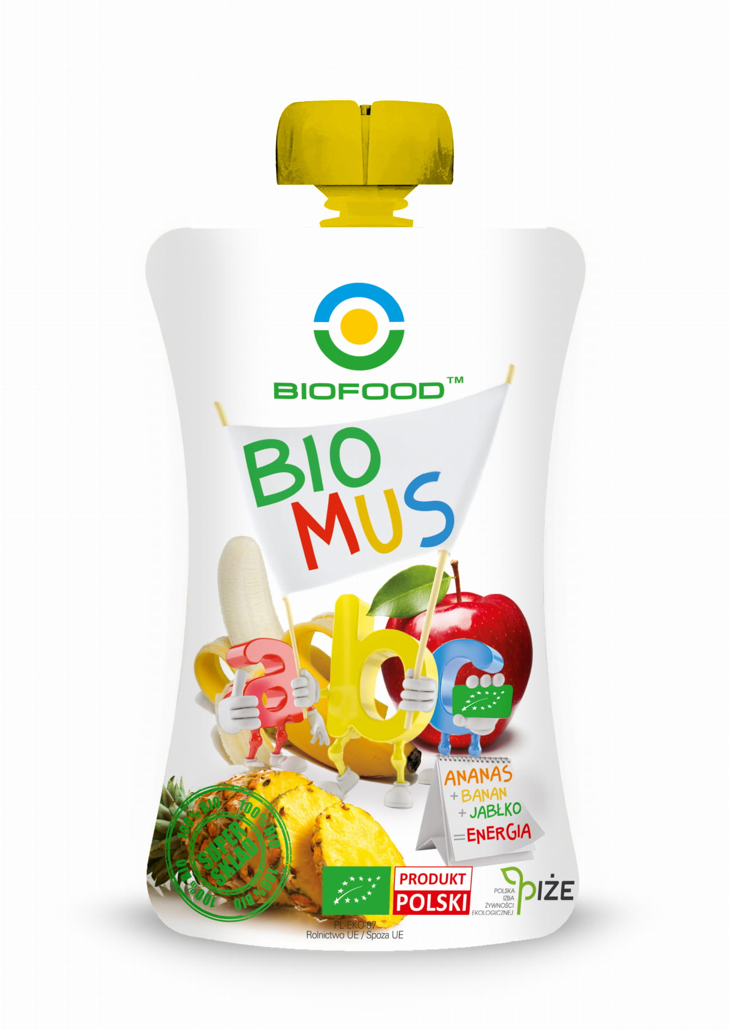 Bio-Food Bio Mus Ananas + Jabłko + Banan eko 90 g