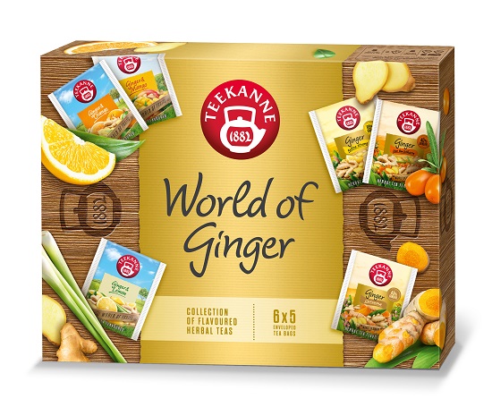 Teekanne Zestaw herbat World of Ginger Collection 6x5 kop. 55g