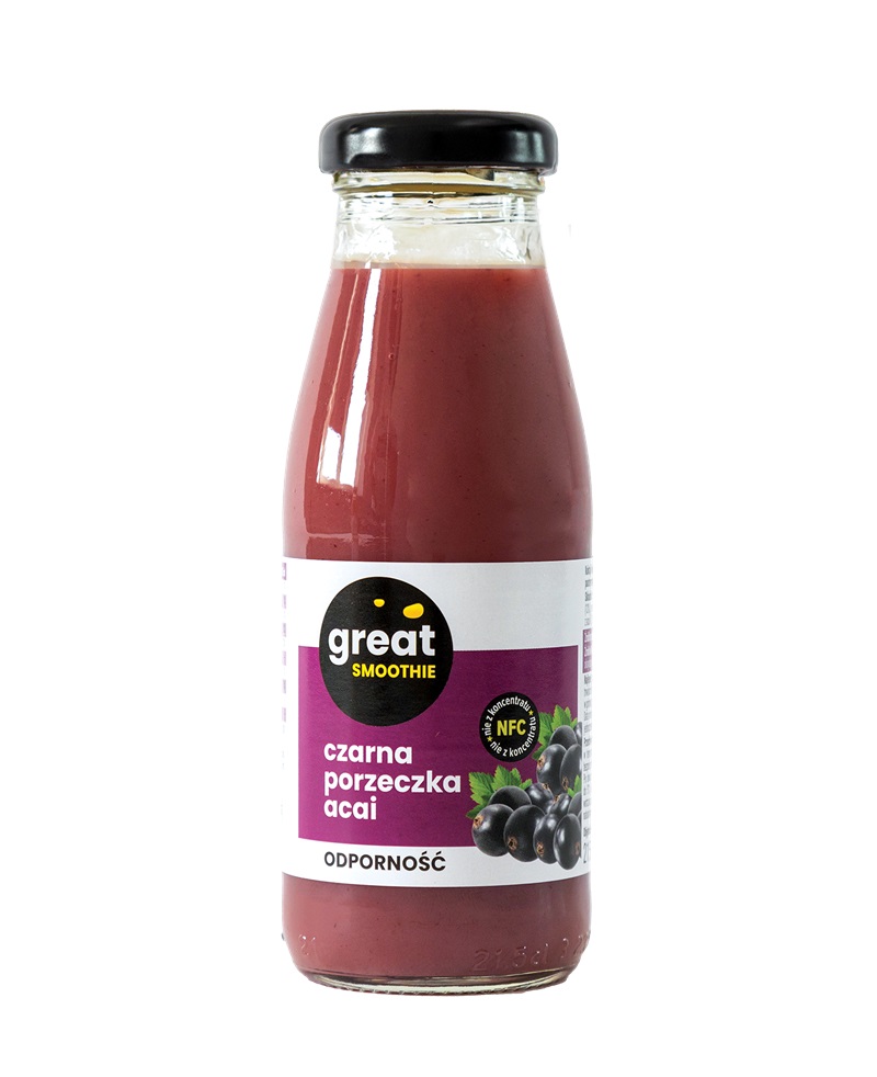 GREAT Smoothie Czarna Porzeczka-Acai 215ml