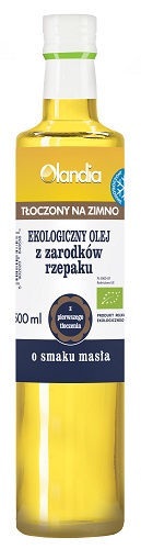 Olandia Olej rzepakowy o smaku masła eko 500 ml