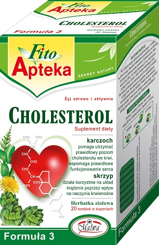 Malwa Herbatka ziołowa Fito Apteka Formuła 3 Cholesterol 20 x 2 g