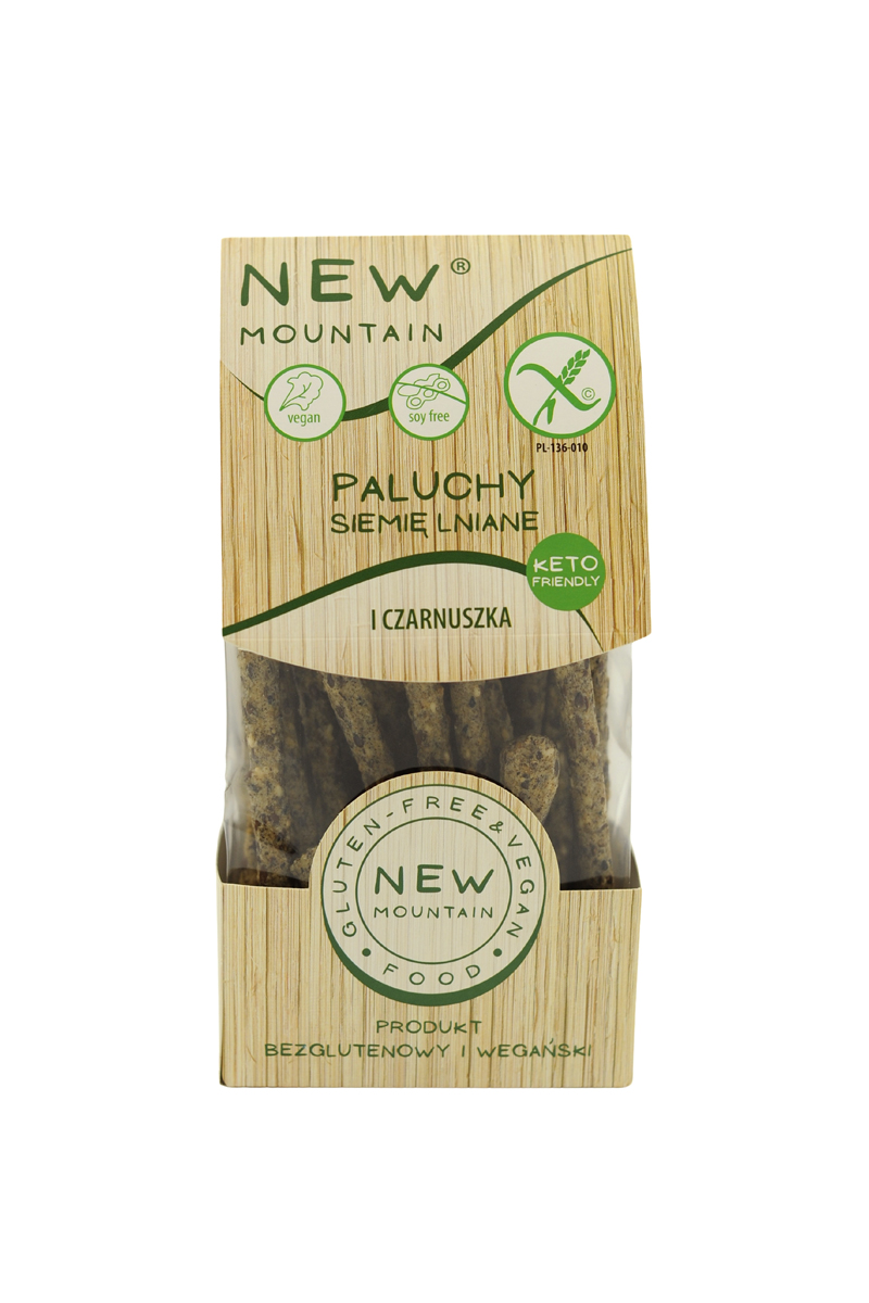 New Mountain Paluchy siemię lniane i czarnuszka 200g b/g