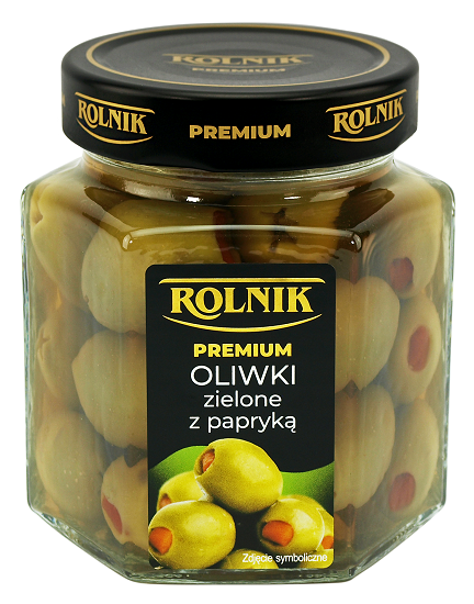 Rolnik Oliwki zielone z papryką 314 ml