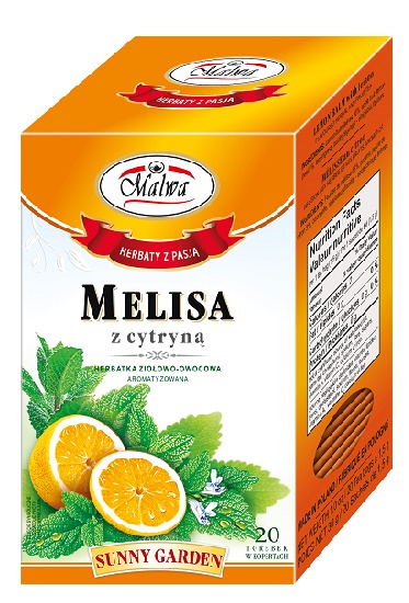 Malwa Herbata Melisa z cytryną 20 torebek