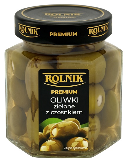 Rolnik Oliwki zielone z czosnkiem 314 ml