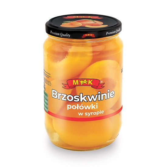 MK Brzoskwinie połówki w syropie, słoik 680g g