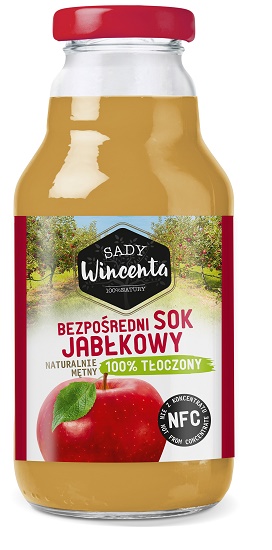 Sady Wincenta Sok jabłkowy butelka 330 ml
