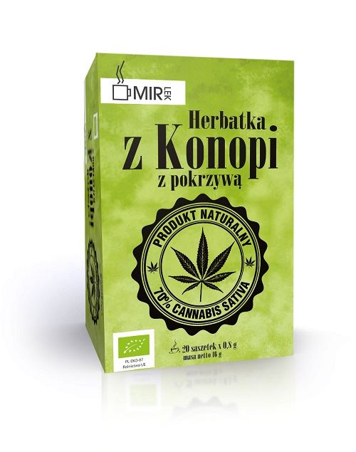 Mir-Lek Herbata z konopi z pokrzywą eko 20 x 0,8 g