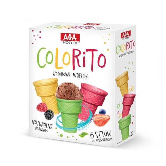 Aga Holtex COLORITO Kolorowe wafelki 80g | Chili24.pl