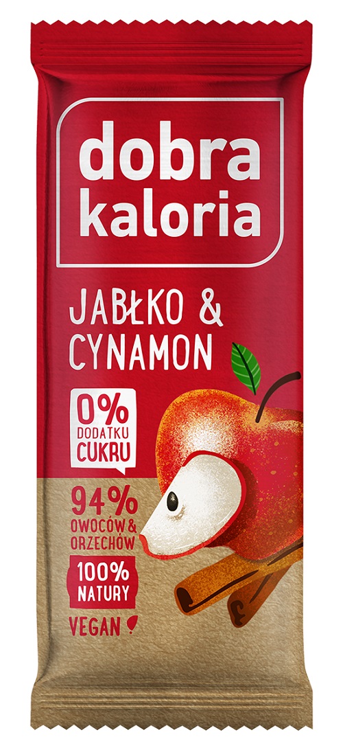 Dobra Kaloria Baton owocowy Jabłko & cynamon 35 g