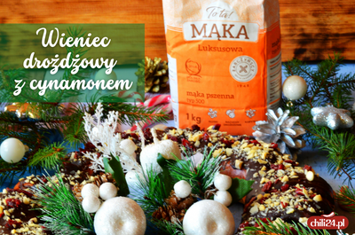 Przepis na Boże Narodzenie – wieniec drożdżowy z cynamonem