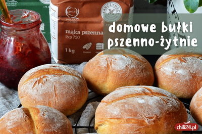 Przepis na domowe bułki pszenno-żytnie