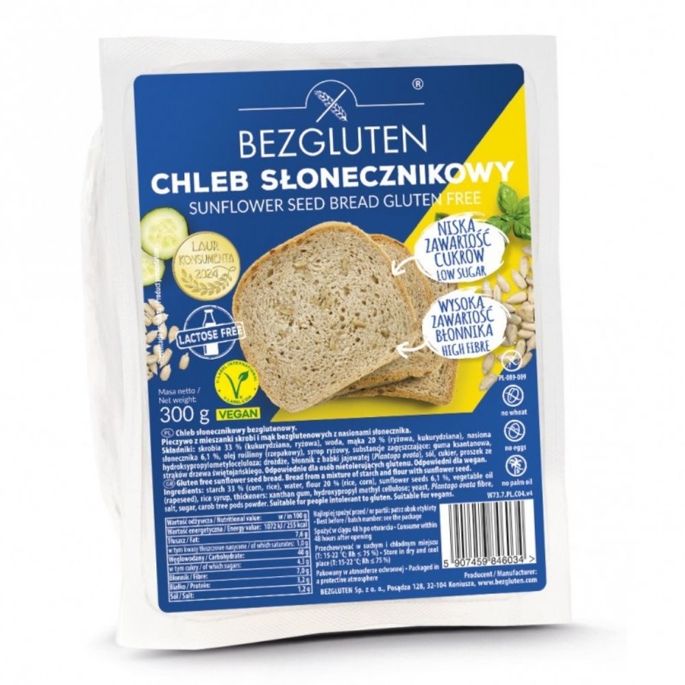 Bezgluten Chleb słonecznikowy bezglutenowy 300 g