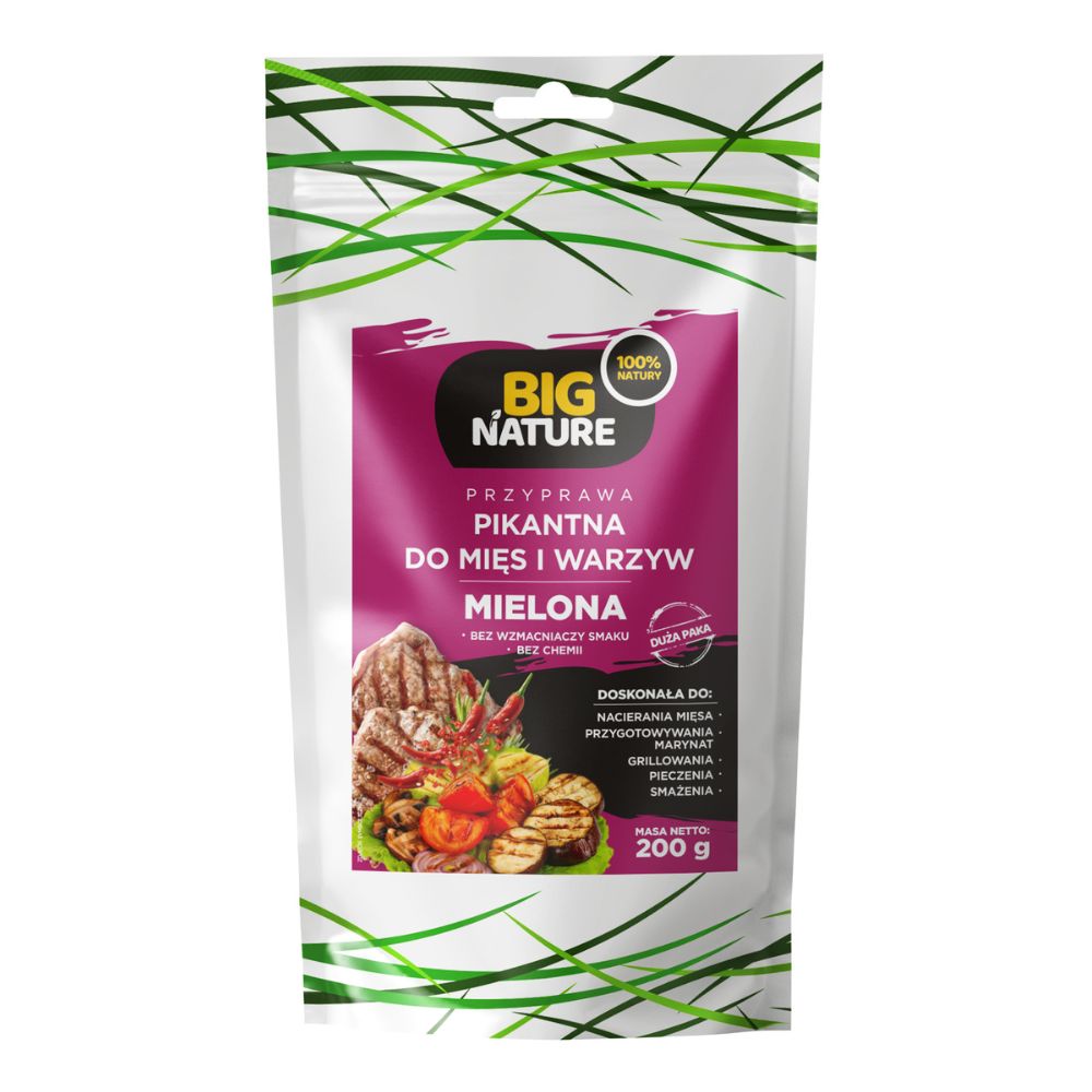 Big Nature Przyprawa mielona do mięs i warz. bez soli i chemii 200g