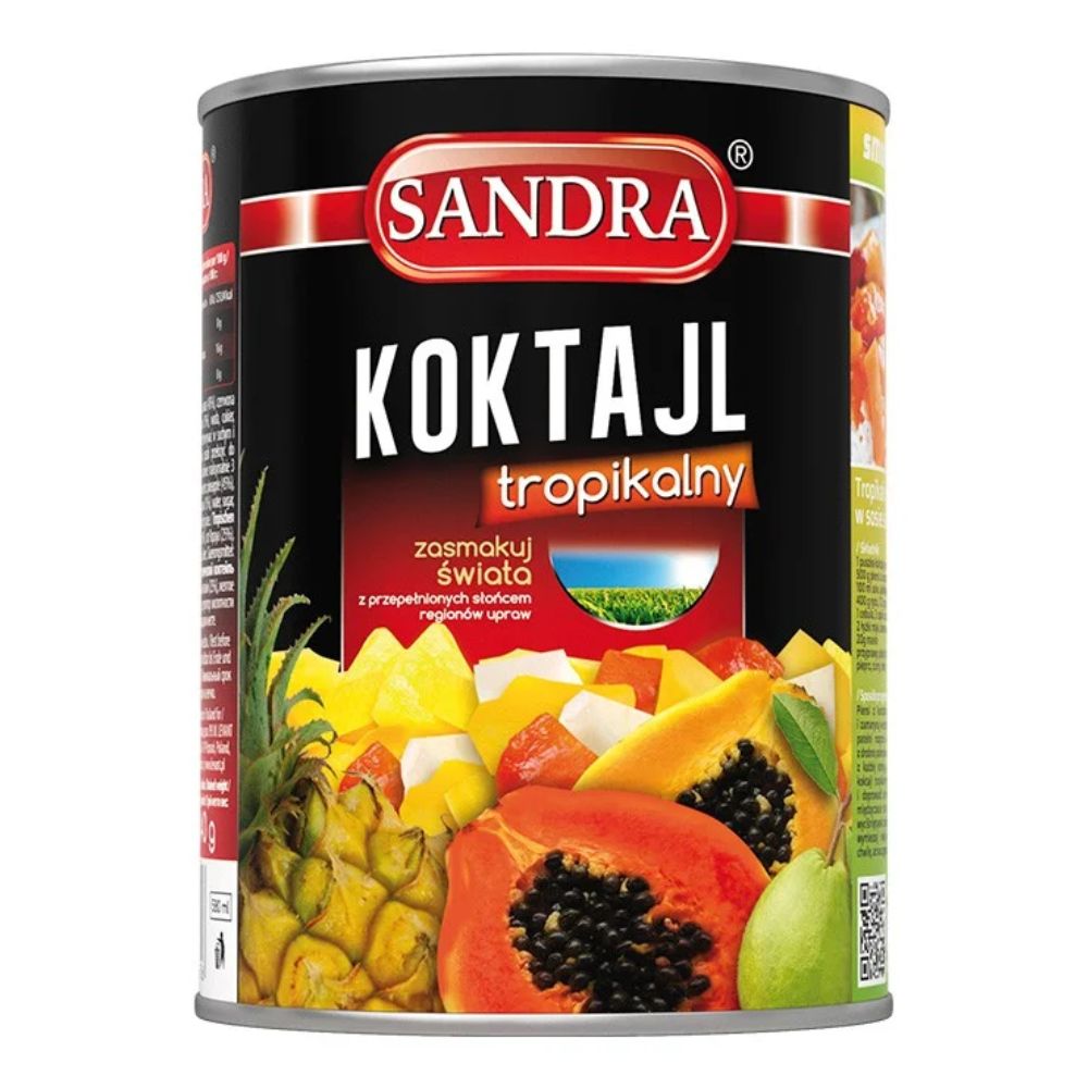 Sandra Koktajl tropikalny w syropie 580 ml