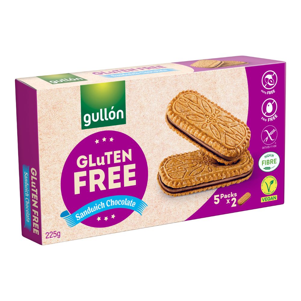 Gullón Ciastka Sandwich czekoladowe bezglutenowe 225g