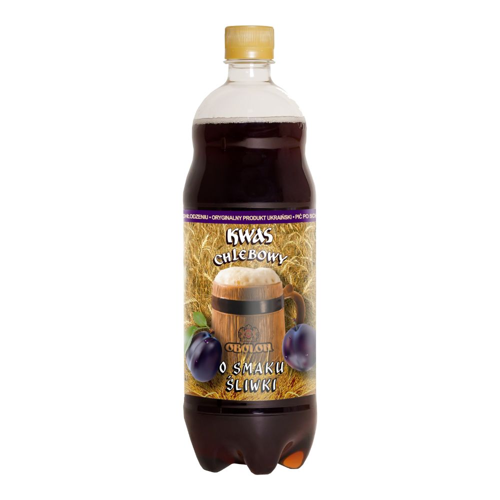 OBOLON Kwas Chlebowy o smaku śliwki 1 l