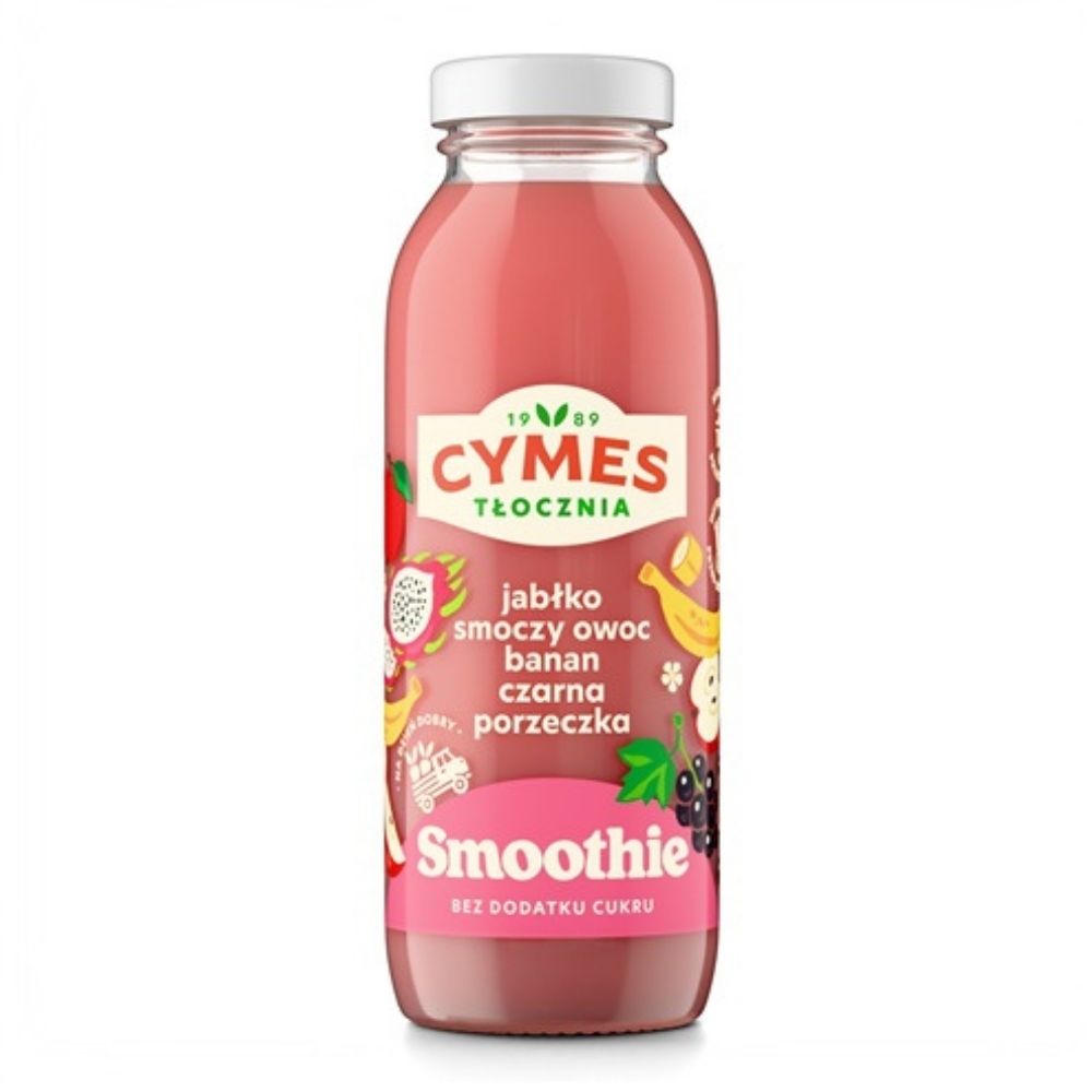Bracia Sadownicy VC Smoothie Banan Jabłko Smoczy Owoc Czarna Porzeczka 250 ml