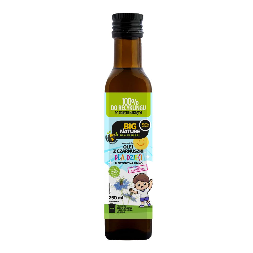 Big Nature Olej DLA DZIECI z czarnuszki tłocz.na zimno 250ml