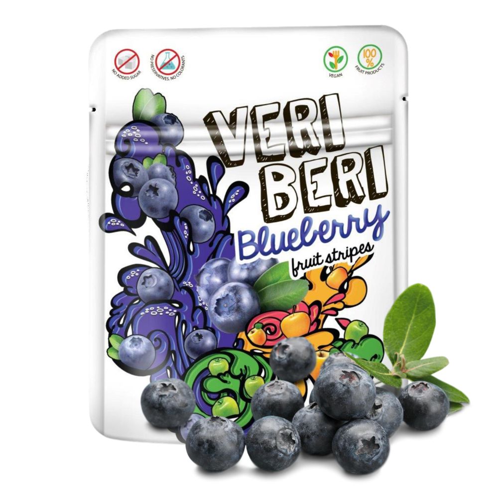Veri Beri Bezglutenowe żelki jagodowe 50g b/g