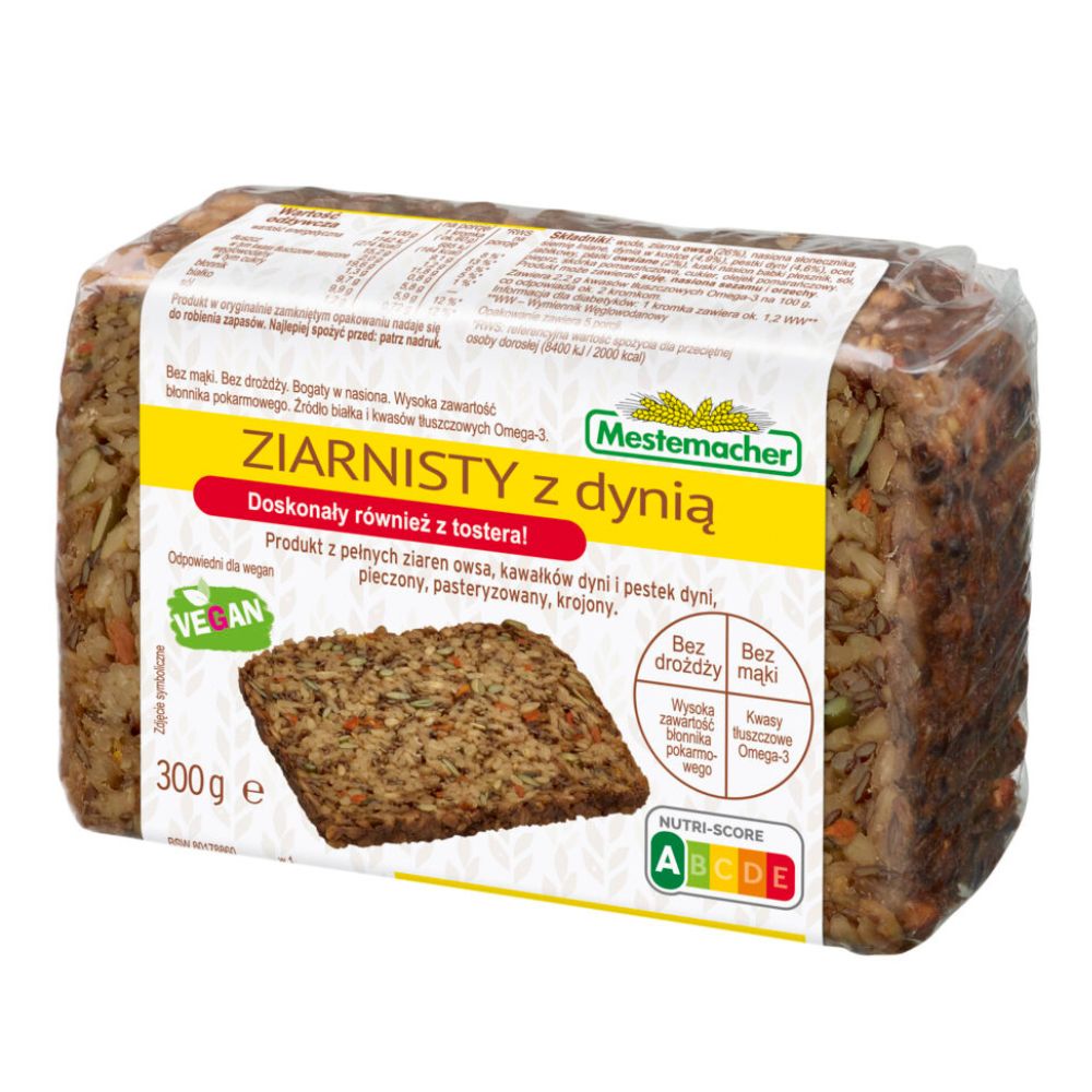 Benus Chleb ziarnisty z dynią 300g vegan