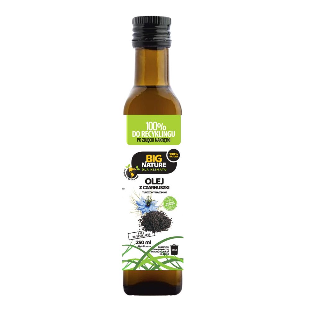 Big Nature Olej z czarnuszki tłoczony na zimno 250ml