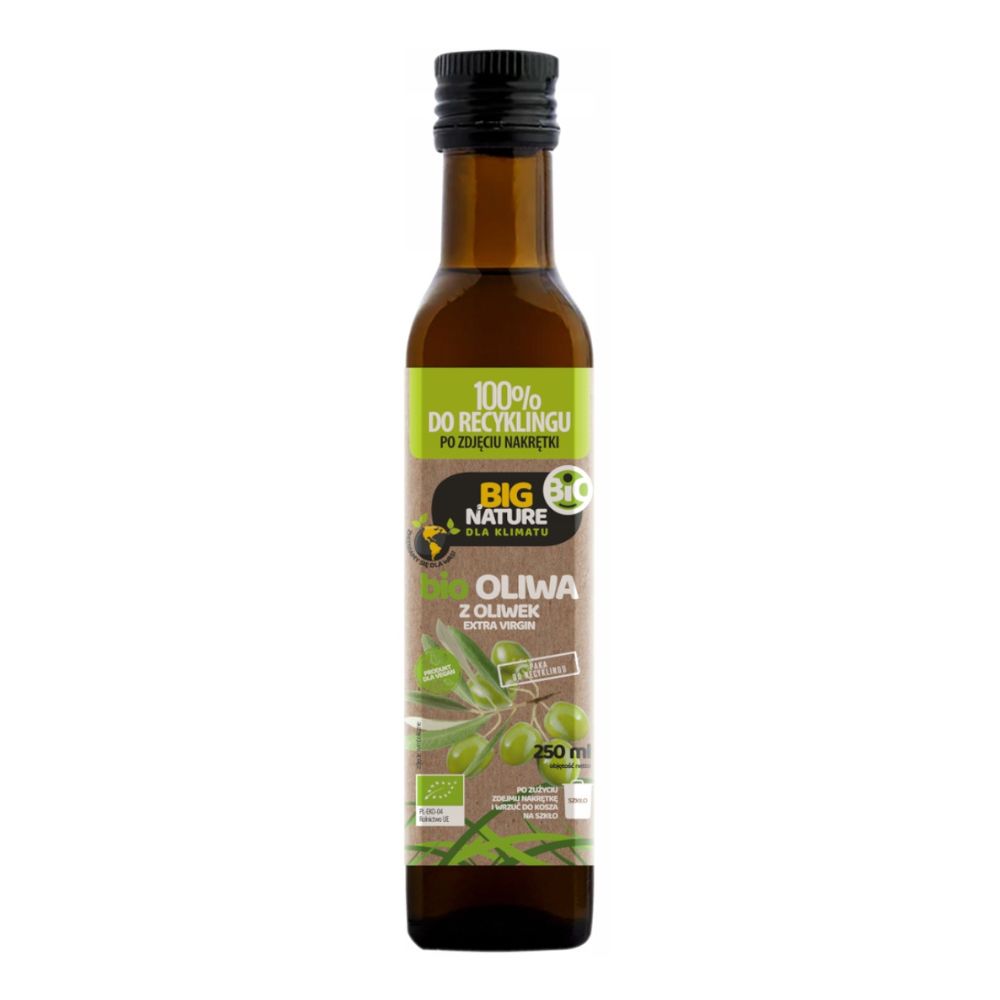 Big Nature Oliwa z oliwek Extra Virgin tłoczona na zimno 250ml bio