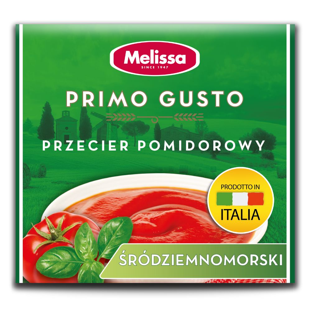 Primo Gusto Przecier pomidorowy śródziemnomorski bazylia i cebula 500 g