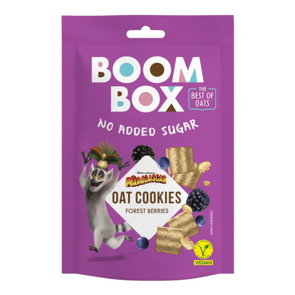 Boom Box Ciasteczka owsiane owoce leśne 50g vegan