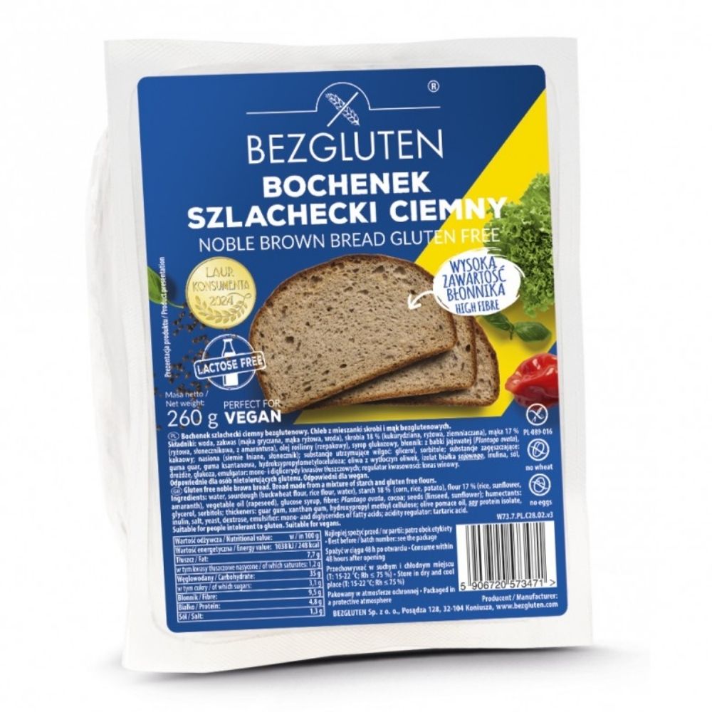 Bezgluten Bochenek Szlachecki Ciemny bezglutenowy 260 g