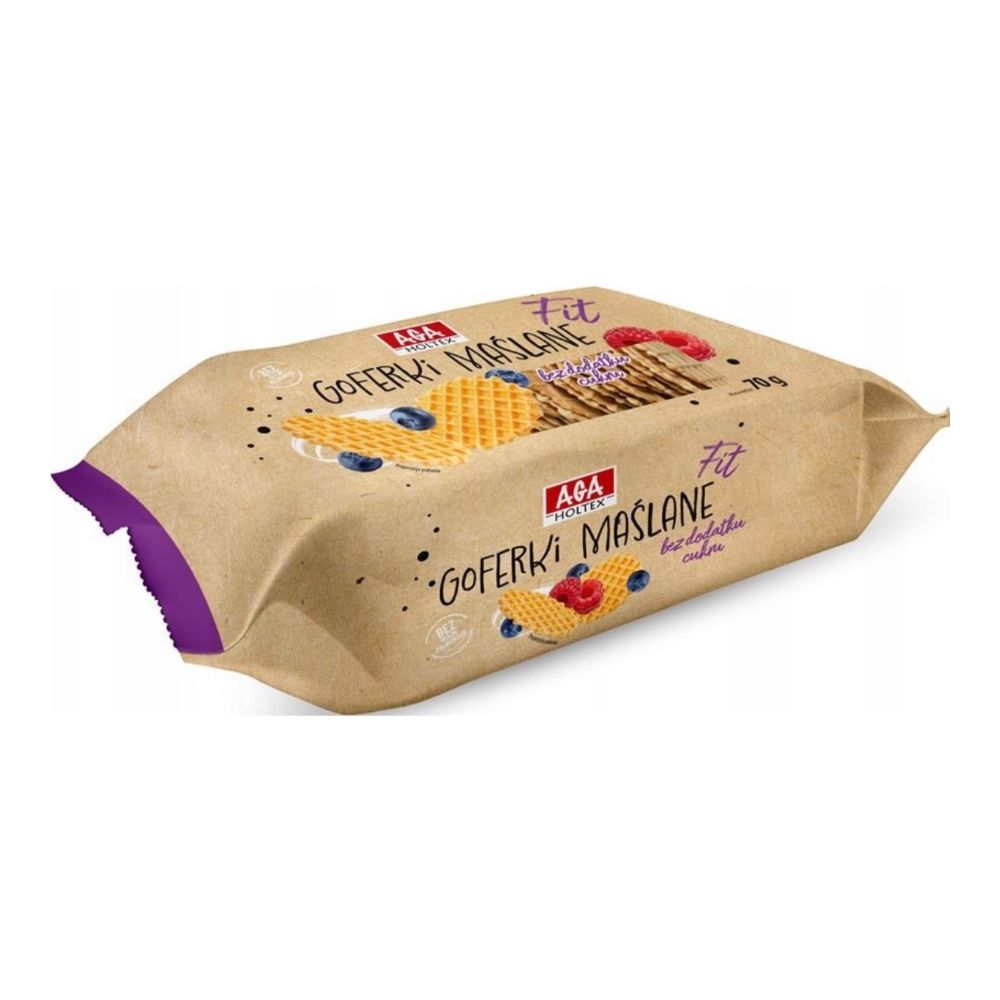 AGA HOLTEX Goferki maślane FIT 70g b/c