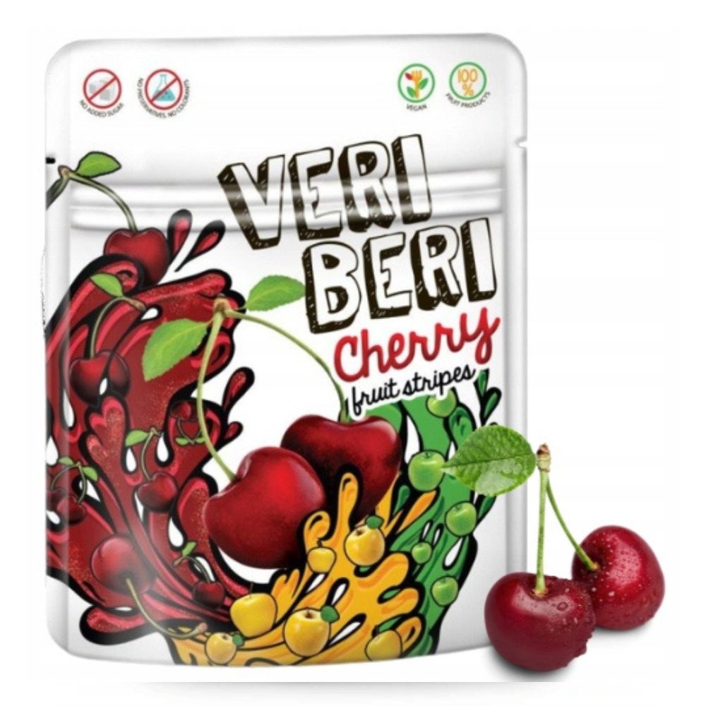 Veri Beri Bezglutenowe żelki wiśniowe 50g b/g