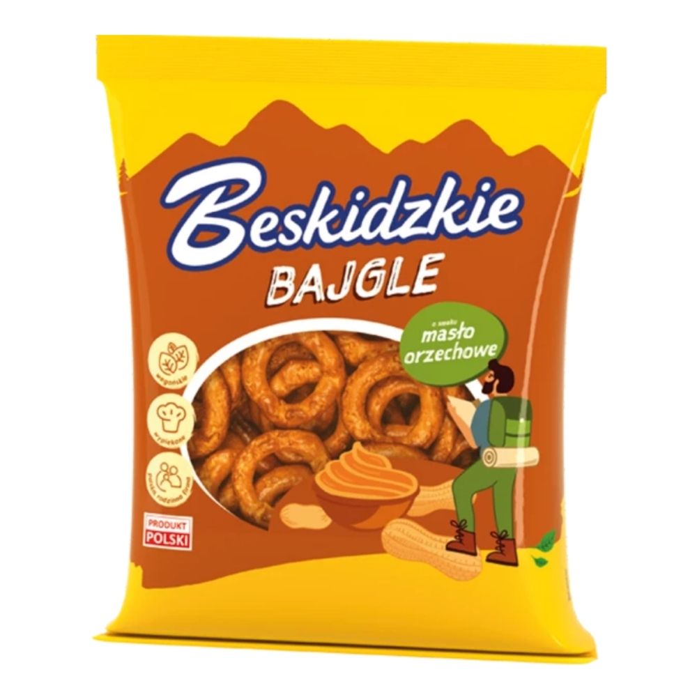 BESKIDZKIE Bajgle o smaku masła orzechowego 200g