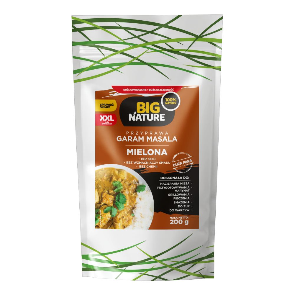 Big Nature Przyprawa mielona Garam Masala bez soli i chemii 200g