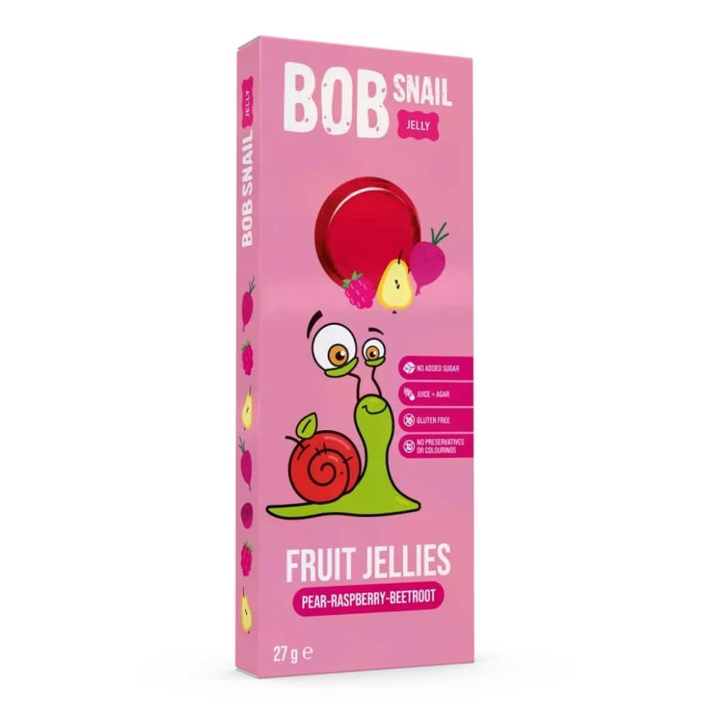 Bob Snail Galaretka gruszka malina burak Jellies bezglutenowa 27 g
