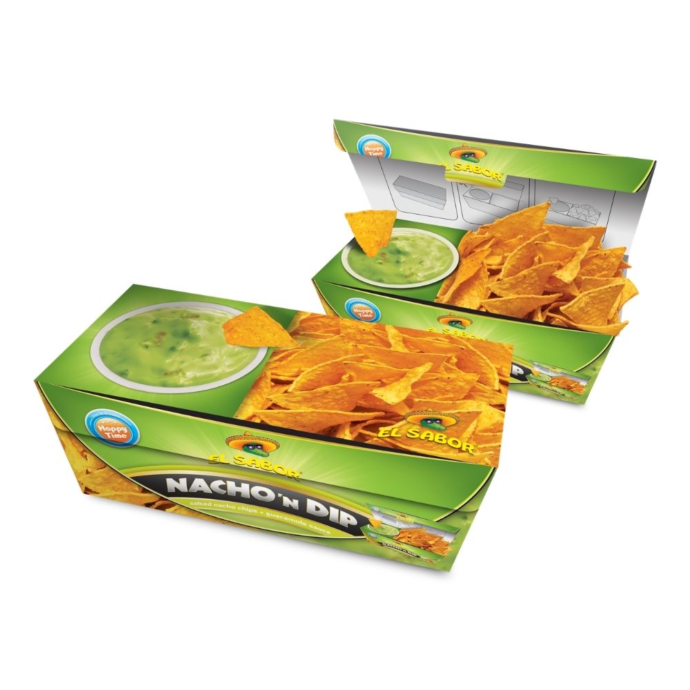 EL SABOR Guacamole Nacho & Dip, nachosy solone 175g