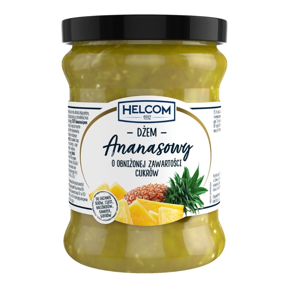 HELCOM Dżem ananasowy o obniżonej zawartości cukrów 320g