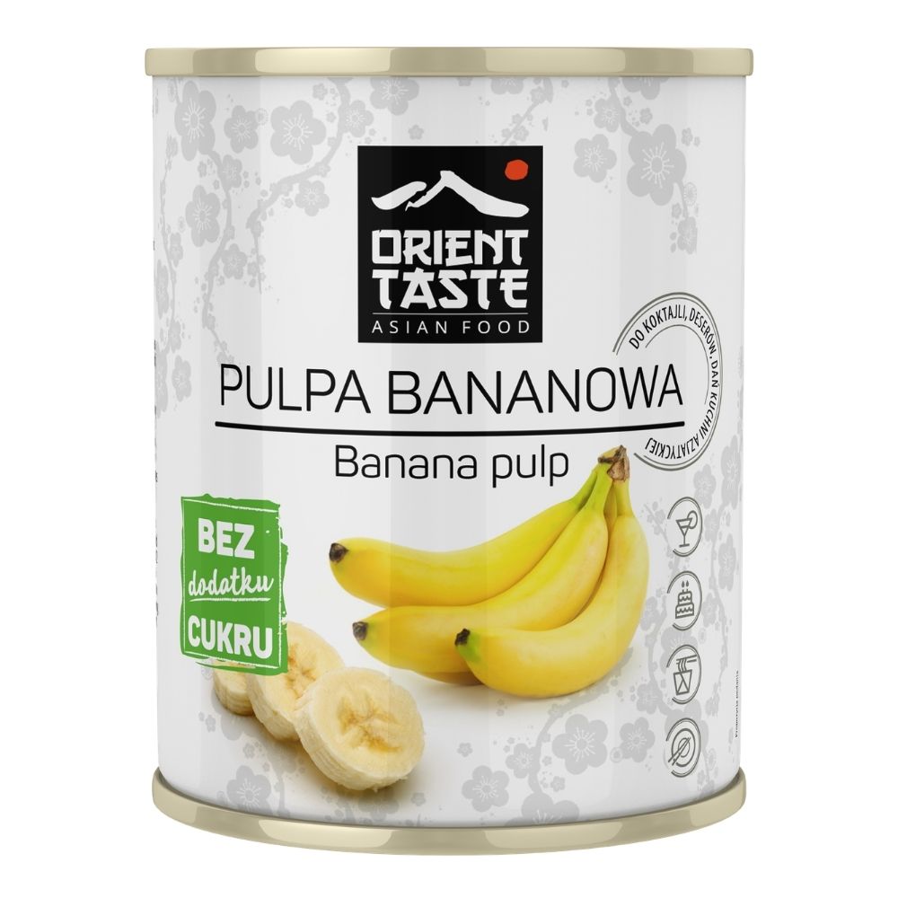 ORIENT TASTE Pulpa bananowa 400ml