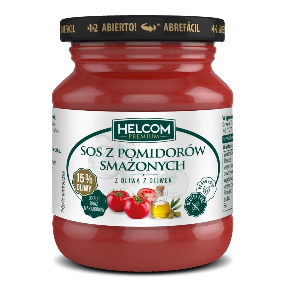 HELCOM Premium Sos z pomidorów smażonych z oliwą z oliwek 314ml
