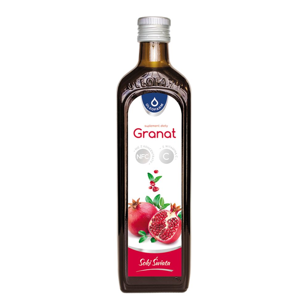 OLEOFARM Sok z granatu z witaminą C 490 ml