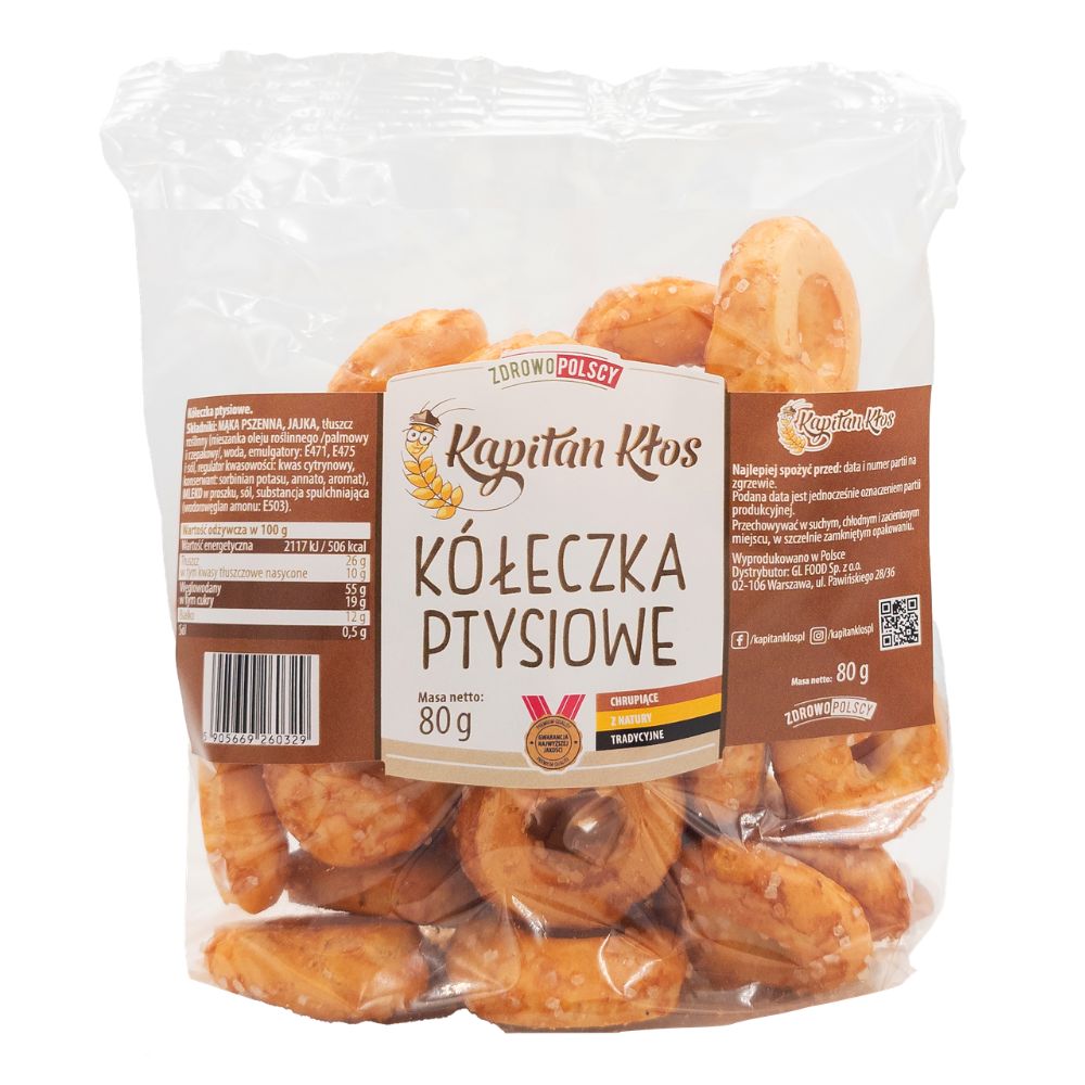 Kapitan Kłos Kółeczka ptysiowe 80g