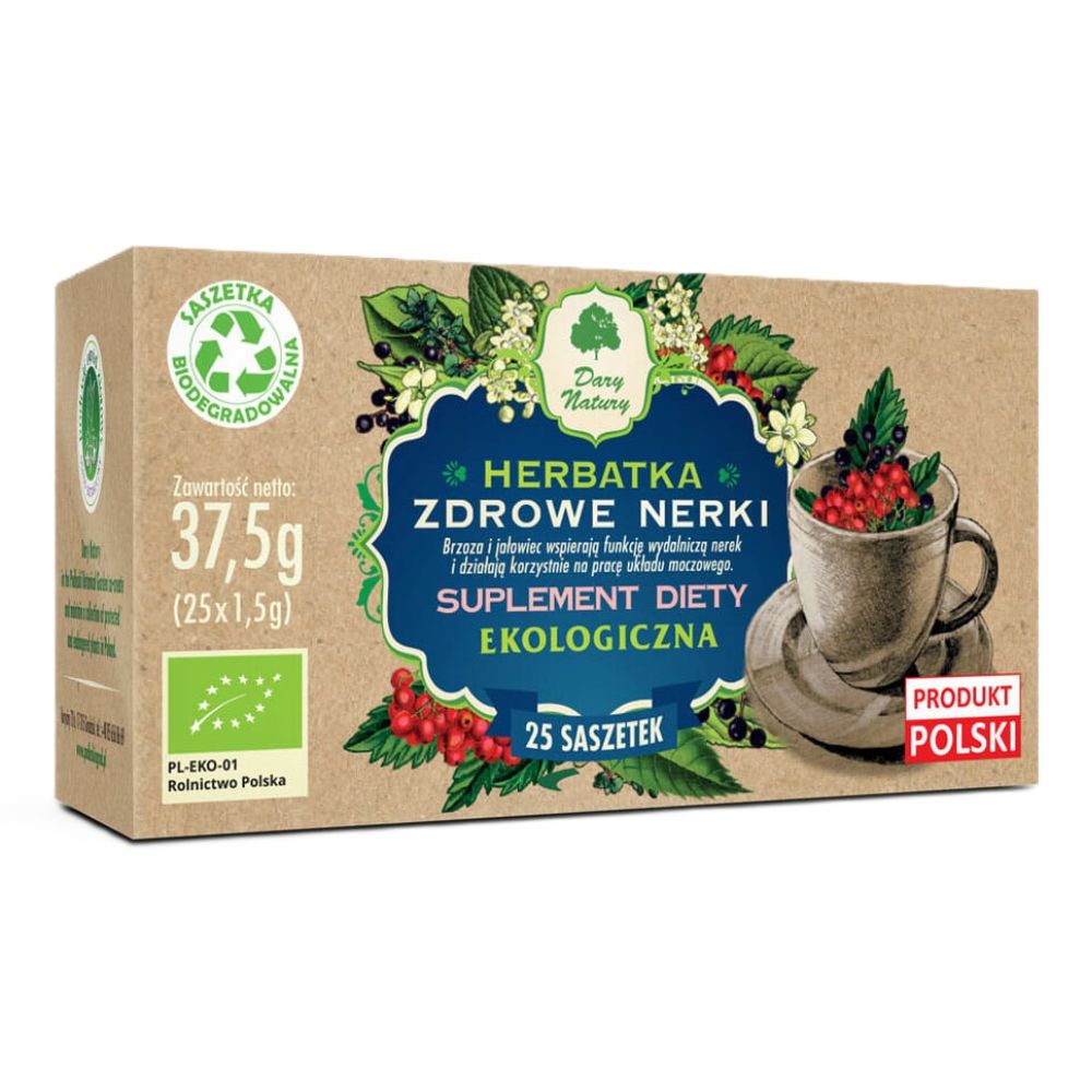 Dary Natury Herbatka Zdrowe Nerki suplement diety eko 25 x 1,5 g